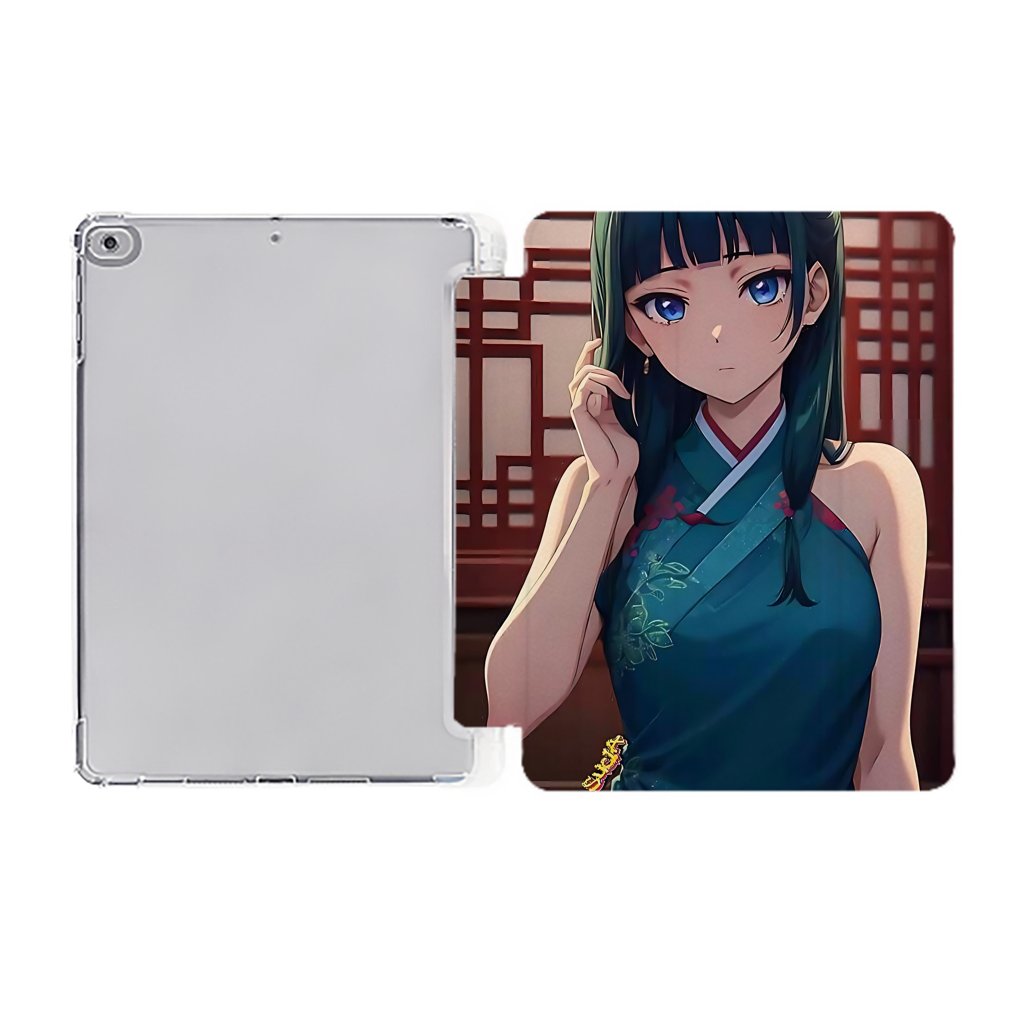 （画像用） 薬屋のひとりごと The Apothecary Diaries IPad ケース ペン収納付き 三つ折りスタンド PUレザー×シリコン 対応機種9.5/10.5/10.9インチ